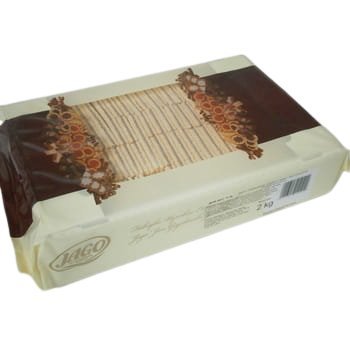 JAGO Wafle przekładane kremem o smaku śmietankowym i kremem kakaowym 2 kg