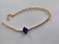 Bransoletki - Bransoleta bransoletka niebieski diament prezent - miniaturka - grafika 1