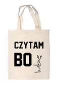 Torby i wózki na zakupy - Shopper "CZYTAM BO LUBIĘ" - miniaturka - grafika 1