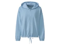 Bluzy sportowe damskie - esmara® Bluza dresowa damska z bawełną (XS (32/34), Niebieski) - miniaturka - grafika 1