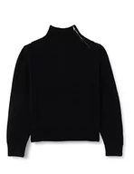 Swetry damskie - BOSS Damski sweter z dzianiny w kolorze czarnym, XS (DE) - miniaturka - grafika 1