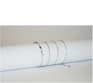 Akcesoria do okularów - Łańcuszek do okularów srebrny z koralikami - miniaturka - grafika 1