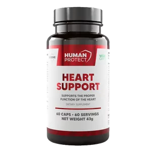 Human Protect Heart Support 60kaps. Wsparcie Pracy Serca - Witaminy i minerały Human Protect Heart Support 60kaps. Wsparcie Pracy Serca - Witaminy i minerały - miniaturka - grafika 1