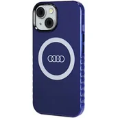 Etui i futerały do telefonów - Audi IML Big Logo MagSafe Case iPhone 15 / 14 / 13 6.1" niebieski/navy blue hardcase AU-IMLMIP15-Q5/D2-BE - miniaturka - grafika 1