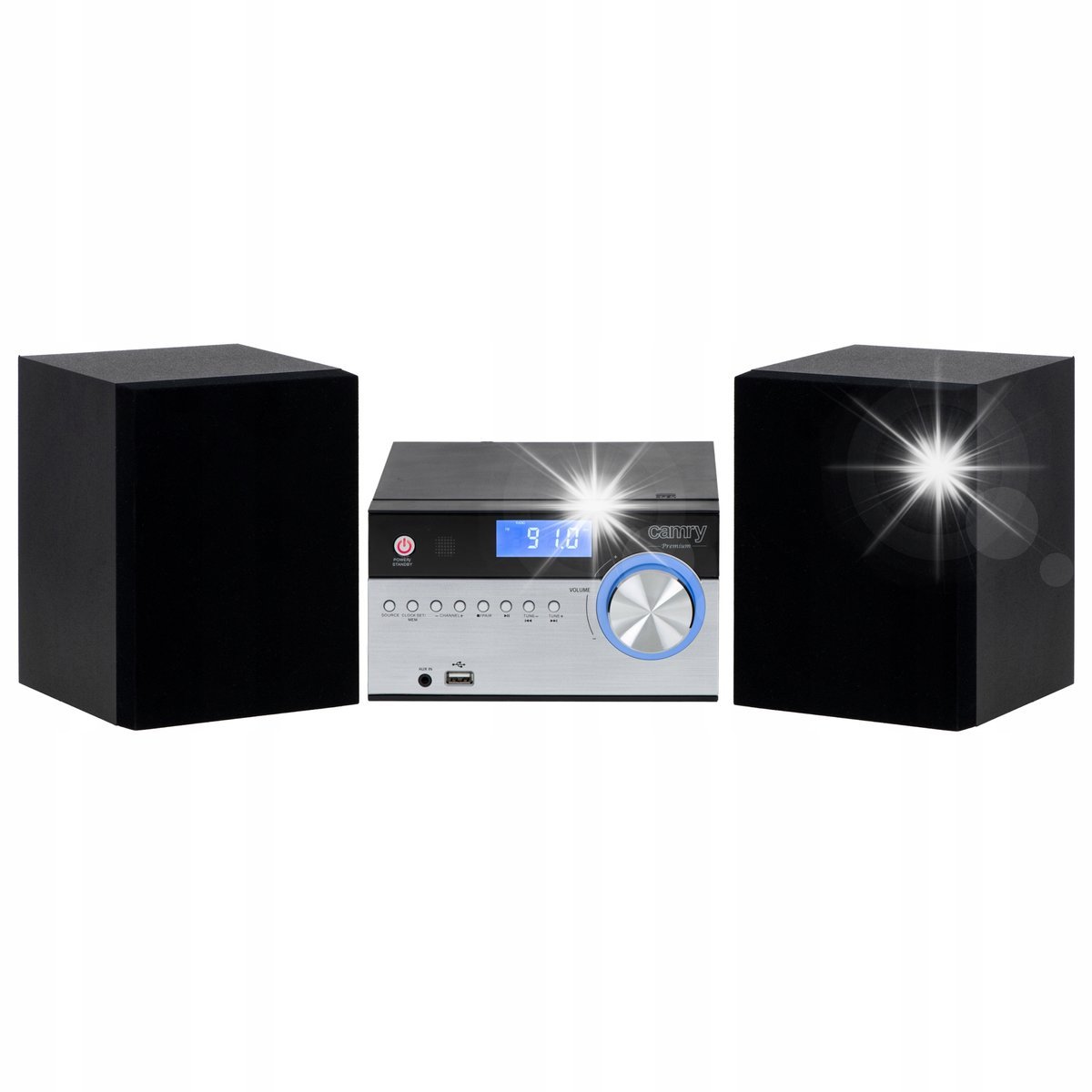 Camry Mini Wieża HiFi z Bluetooth CD USB Pilot X-Bass CR 1173