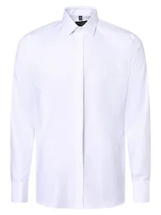 OLYMP No. Six Koszula męska z wywijanymi mankietami Mężczyźni Super Slim Fit Bawełna biały jednolity kołnierzyk kent, 36 - Koszule męskie - miniaturka - grafika 1