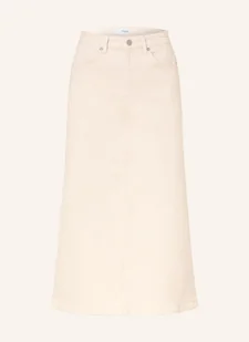 Selected Femme Spódnica Jeansowa weiss - Spódnice - miniaturka - grafika 1