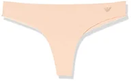 Majtki damskie - Emporio Armani Women's Second Skin Microfiber Thong Majtki Stringi Damskie, Apricot, XL - miniaturka - grafika 1