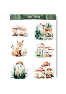 Naklejki leśne z motywem leśnym las zielone las w słoiku do albumu - Scrapbooking Naklejki leśne z motywem leśnym las zielone las w słoiku do albumu - Scrapbooking - miniaturka - grafika 1