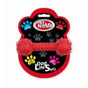 Zabawki dla psów - PET NOVA PET NOVA TPR Dumbbell czerwony z dzwonkiem 14cm - miniaturka - grafika 1