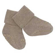 Skarpetki dla dzieci - GoBabyGo antypoślizgowe skarpetki do nauki chodzenia BAMBOO Sand 0 m+ - miniaturka - grafika 1