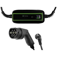 Ładowarki do samochodów elektrycznych - Green Cell Ładowarka mobilna GC EV PowerCable 3,6kW Schuko - Type 2 do ładowania samochodów elektrycznych i hybryd Plug-In - miniaturka - grafika 1