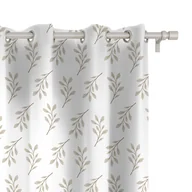 Firany i zasłony dla dzieci - Zasłona dla dzieci BUNNY BLISS wzór D248 | gałązki 150 x 160 cm tkanina zaciemniająca - miniaturka - grafika 1