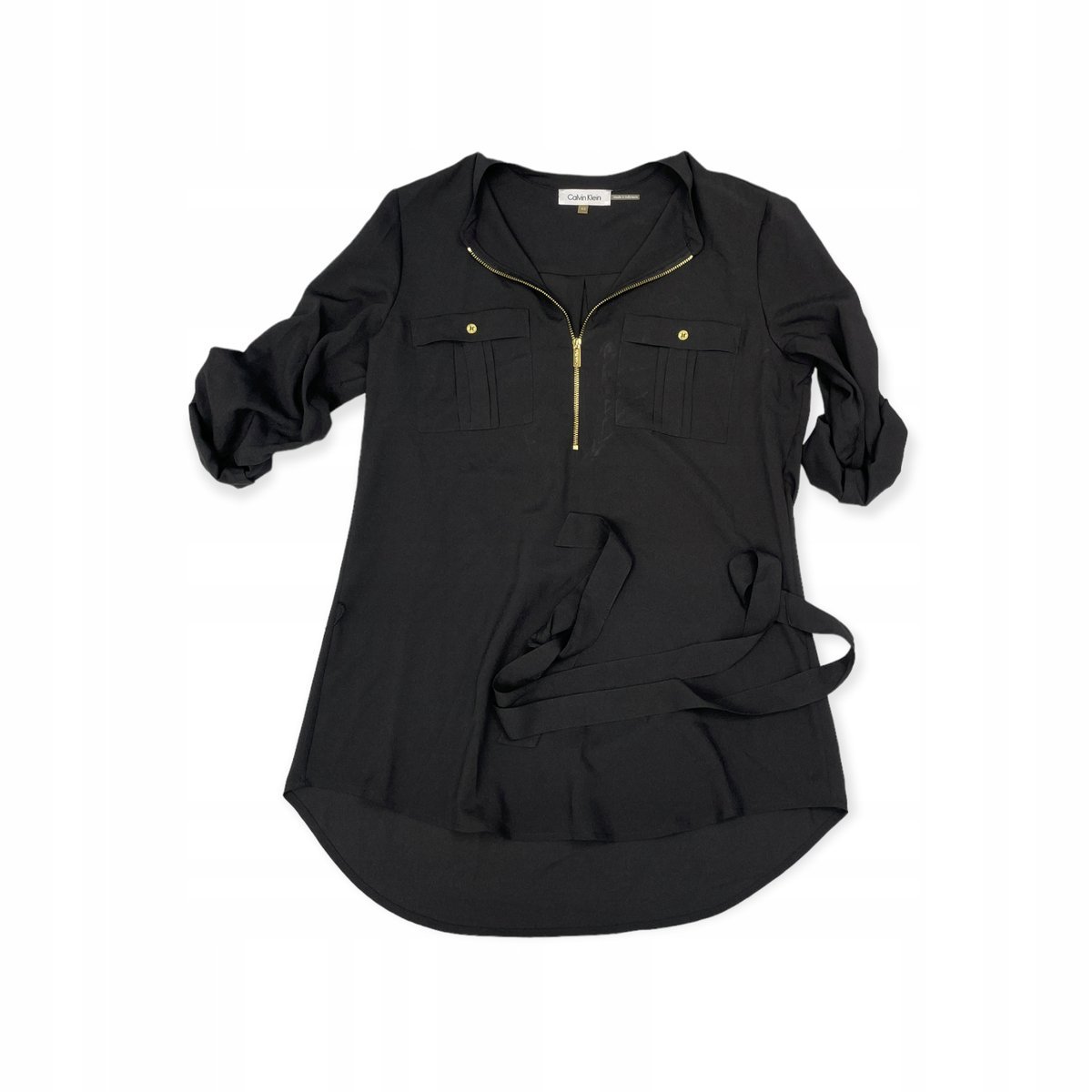 Bluzka damska rękaw 3/4 CALVIN KLEIN XS wiązanie