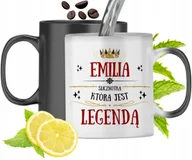 Kubki - KUBEK MAGICZNY DLA EMILII CZARNY ZMIENIAJĄCY KOLOR z Nadrukiem ze Zdjęciem + Opakowanie na prezent (wzór 01) - miniaturka - grafika 1