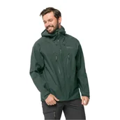 Kurtki męskie - Męska kurtka Jack Wolfskin KAMMWEG 3L JKT M black olive - S - miniaturka - grafika 1