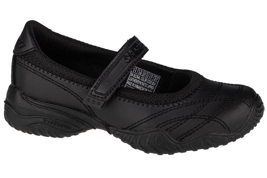 Skechers Velocity-Pouty 81264L-BLK dziewczęce sneakersy, czarne, rozmiar 34