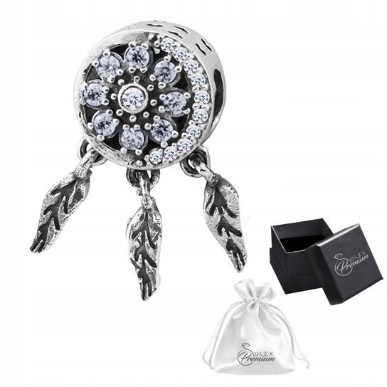 Charms srebro pr. 925 Cyrkonia ŁAPACZ SNÓW