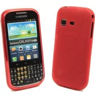 Etui i futerały do telefonów - Mat Samsung Galaxy Chat Czerwony - miniaturka - grafika 1