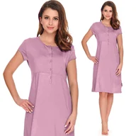 Piżamy ciążowe - Koszula do karmienia DOCTOR NAP 9941 flamingo L - miniaturka - grafika 1