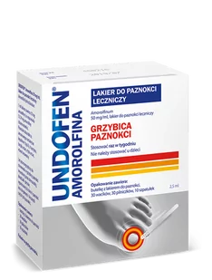 OMEGA PHARMA Undofen Amorolfina lakier do paznokci leczniczy 2,5ml - Pielęgnacja stóp - miniaturka - grafika 1