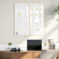 Tablice dla dzieci - vidaXL Tablica magnetyczna suchościeralna Biały 80 x 1.4 x 80 cm - miniaturka - grafika 1