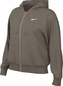 Bluzy damskie - Nike Sportswear Phoenix DQ5758-233, damska bluza z kapturem, z zamkiem błyskawicznym na całej długości, Mink Brown/Sail, DQ5758-233, XS - miniaturka - grafika 1