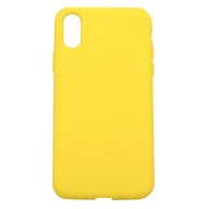 Etui i futerały do telefonów - Etui silikonowe do Apple iPhone XS 4Mobee żółte - miniaturka - grafika 1