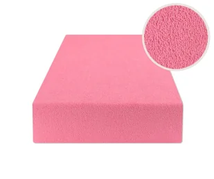 Prześcieradło Z Gumką 120X200 Frotte Róż - Prześcieradła - miniaturka - grafika 1