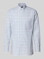 Koszule męskie - Koszula biznesowa o kroju modern fit z listwą guzikową - miniaturka - grafika 1