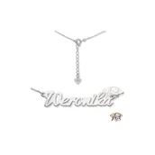 Naszyjniki - Naszyjnik srebrny Ag 925 rodowany imię Weronika WERONIKA/CEL/R - miniaturka - grafika 1