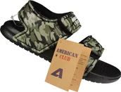 Buty dla dziewczynek - American Club Dziecięce klapki basenowe American Club CNH-69GR 32 - miniaturka - grafika 1