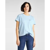 Koszulki i topy damskie - DAMSKI T-SHIRT LEE GARMENT DYED TEE RELAXED FIT SKY BLUE L40RETNR 112108708 - Lee - miniaturka - grafika 1