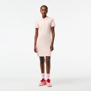 Damska Sukienka LACOSTE DRESSES EF5473.ADY – Różowy - Sukienki - miniaturka - grafika 1