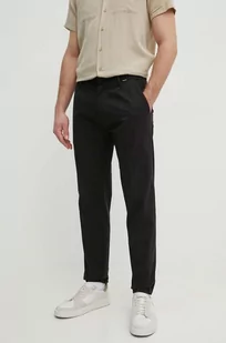 Calvin Klein spodnie męskie kolor czarny proste K10K113662 - Spodnie męskie - miniaturka - grafika 1