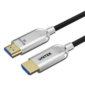 Kable - Unitek Kabel optyczny HDMI 2.0 AOC 4K 60Hz 100 m - miniaturka - grafika 1