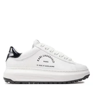 Sneakersy męskie - Sneakersy KARL LAGERFELD KL57538 Biały - miniaturka - grafika 1