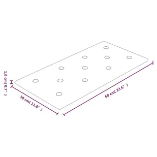 vidaXL Panele ścienne, 12 szt., czerwone, 60x30 cm, sztuczna skóra 343990 - Panele ścienne i boazeria - miniaturka - grafika 9