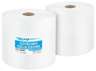 Ręcznik papierowy celulozowy czyściwo WELMAX 2W BIAŁY 200m 2szt. - Ręczniki papierowe - miniaturka - grafika 1