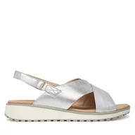 Sandały damskie - Sandały Caprice 9-28703-42 Srebrny - miniaturka - grafika 1