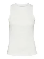 Koszulki i topy damskie - VERO MODA Koszulka damska Vmlavender SL Top VMA JRS NOOS, Snow White, M, Snow White, M - miniaturka - grafika 1