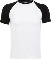 Koszulki męskie - SOLs 11190 Raglan Funky 150 Koszulka męska - Kolor: Biały/czarny - Rozmiar: XXL - miniaturka - grafika 1