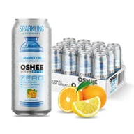 Napoje gazowane - 12x OSHEE Vitamin Water Sparkling magnez + B6 ZERO cytryna pomarańcza 500 ml - miniaturka - grafika 1