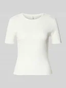 Koszulki i topy damskie - T-shirt o kroju slim fit z mieszanki bawełny model 'TENNA' - miniaturka - grafika 1