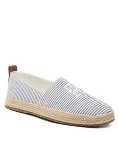 Espadryle męskie - Tommy Hilfiger Espadryle Th Espadrille Classic Seersucker FM0FM04449 Niebieski - grafika 1