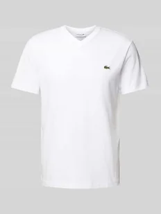 T-shirt z wyhaftowanym logo model ‘Basic’ - Koszulki męskie - miniaturka - grafika 1