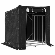Wózki magazynowe - vidaXL Stojak na drewno opałowe z drutem stalowym, 101x61x110,5 cm - miniaturka - grafika 1
