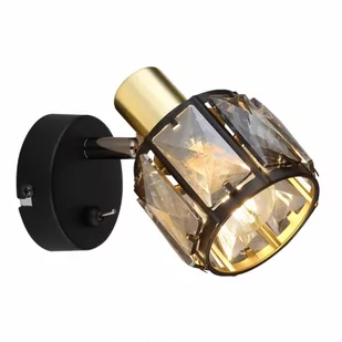 Globo Indiana 54357-1B reflektor 1x40W E14 czarny/złoty - Lampy sufitowe - miniaturka - grafika 1