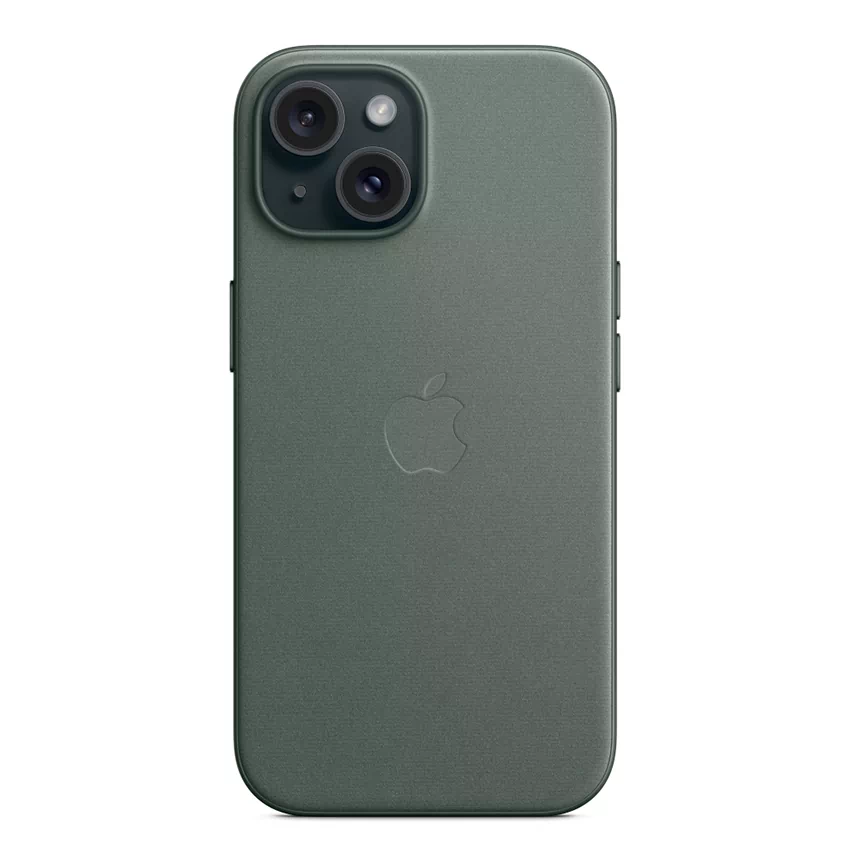 Apple FineWoven etui z MagSafe do iPhone 15 (wieczna zieleń)
