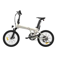 Rowery elektryczne - Składany rower elektryczny ADO Air 20S - Moc 250W Baterią 36V9.6Ah Zasięg 100KM Hamulec tarczowy hydrauliczny - Biała kość słoniowa - miniaturka - grafika 1